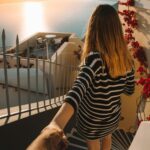 Mykonos windmills and Little Venice at sunset